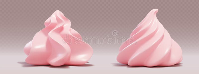 Elementi 3d della crema frantumata royalty illustrazione gratis