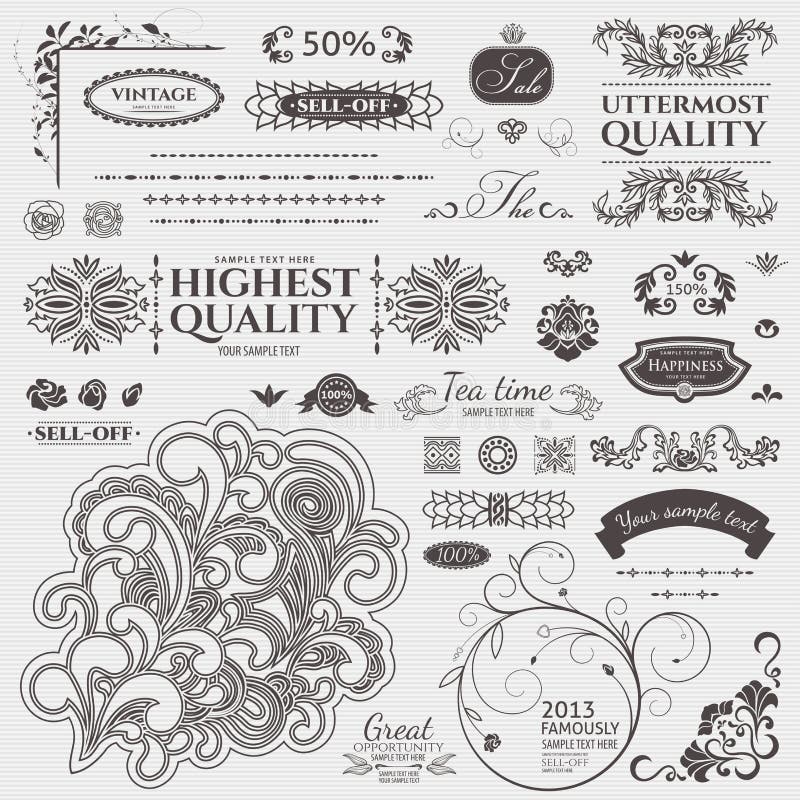 Elementi di disegno royalty illustrazione gratis
