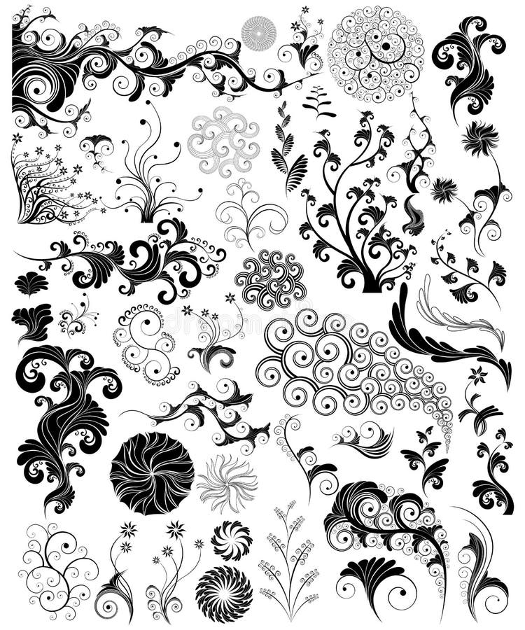 Elementi di disegno illustrazione di stock Elementi di disegno illustrazione di stock