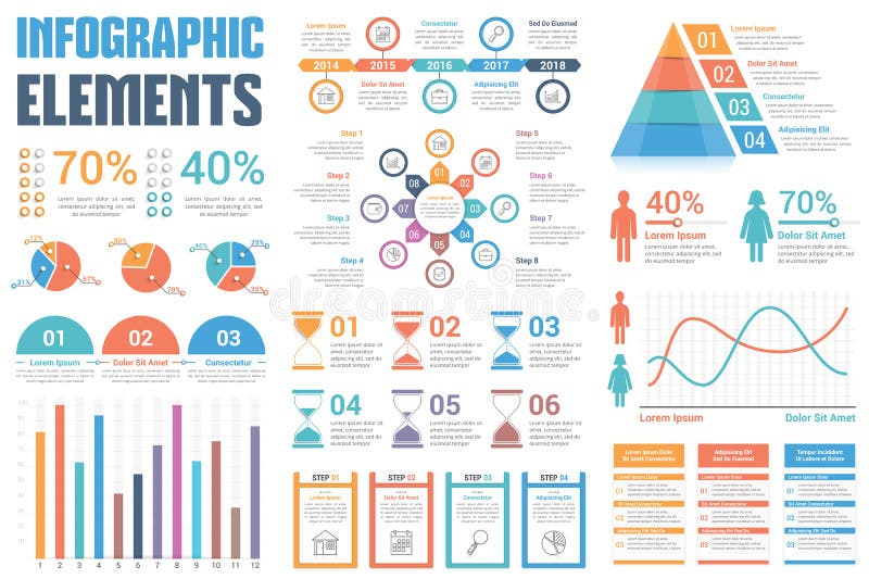 Elementi di Infographic illustrazione di stock Elementi di Infographic illustrazione di stock