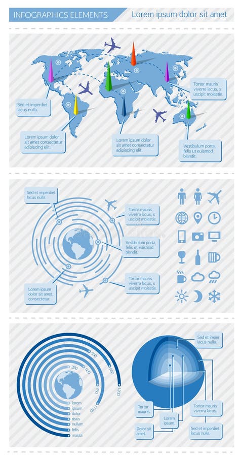 Elementi di Infographics illustrazione di stock Elementi di Infographics illustrazione di stock