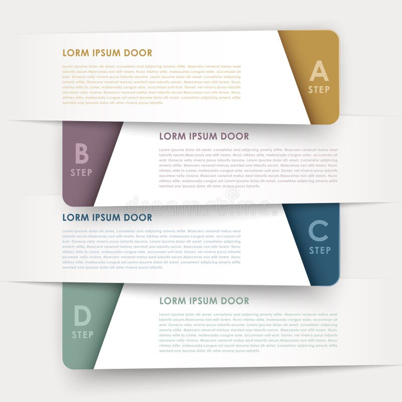 Elementi infographic del modello delle insegne di progettazione moderna illustrazione di stock Elementi infographic del modello delle insegne di progettazione moderna illustrazione di stock