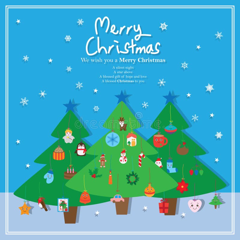Elemento de la caída del árbol de pino de la Navidad stock de ilustración Elemento de la caída del árbol de pino de la Navidad stock de ilustración