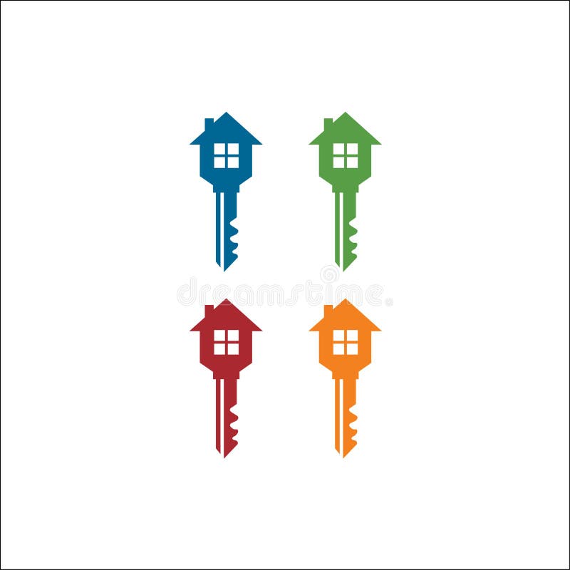 Elemento di progettazione di logo di vettore modello dell'icona della Camera & di chiave illustrazione di stock Elemento di progettazione di logo di vettore modello dell'icona della Camera & di chiave illustrazione di stock