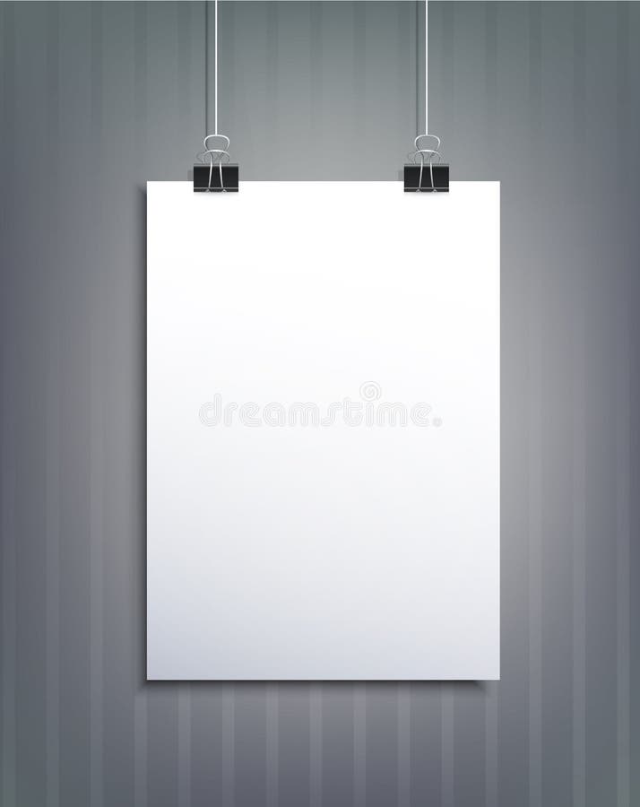 Elemento do vetor para o projeto com um pedaço de papel ilustração stock Elemento do vetor para o projeto com um pedaço de papel ilustração stock