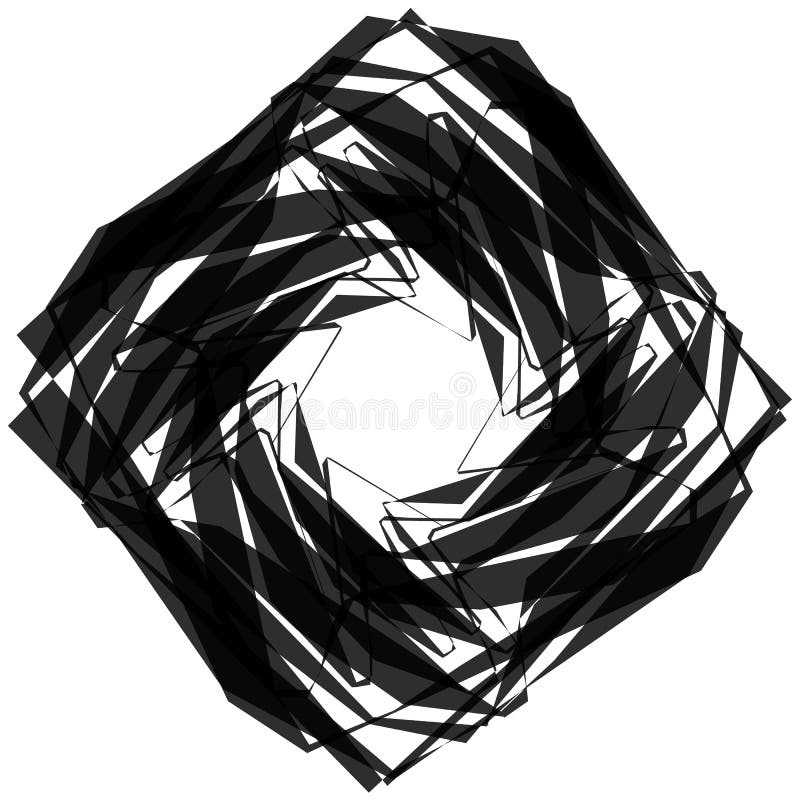 Elemento geométrico monocromático nervoso, angular Gráficos abstratos ilustração royalty free Elemento geométrico monocromático nervoso, angular Gráficos abstratos ilustração royalty free