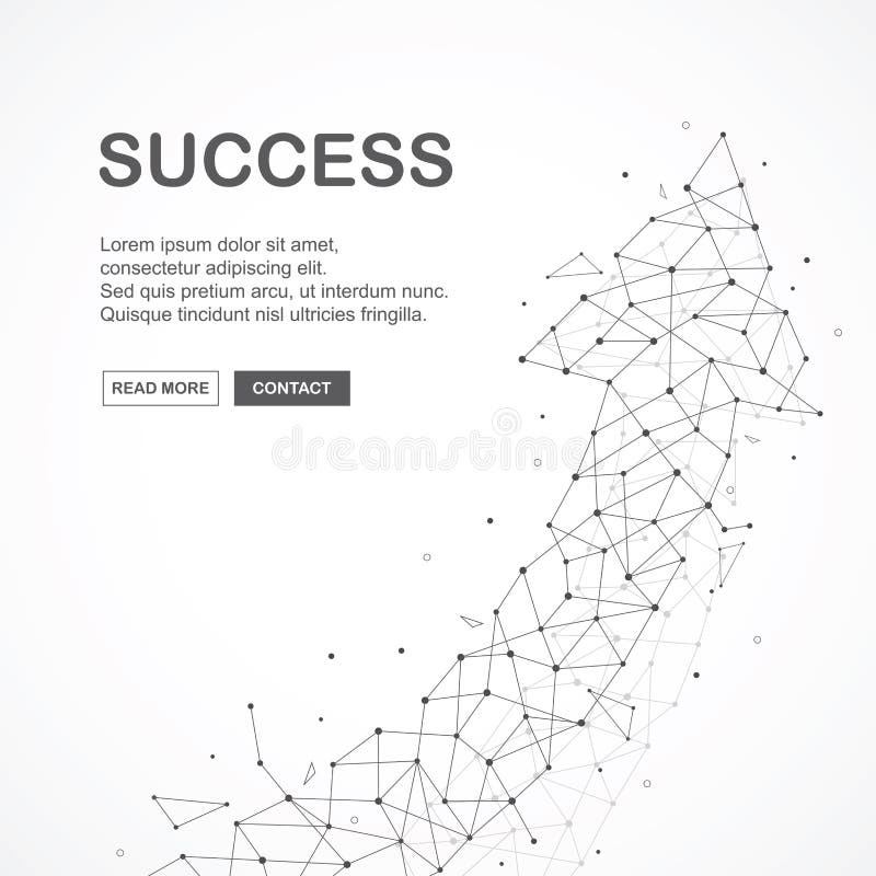 Elemento poligonal quebrado malha de Wireframe agregando a seta dê forma com linhas e os pontos conectados ilustração do vetor Elemento poligonal quebrado malha de Wireframe agregando a seta dê forma com linhas e os pontos conectados ilustração do vetor