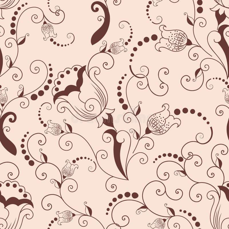 Elemento senza cuciture del modello del fiore di vettore Struttura elegante per gli ambiti di provenienza Ornamento floreale anti illustrazione di stock Elemento senza cuciture del modello del fiore di vettore Struttura elegante per gli ambiti di provenienza Ornamento floreale anti illustrazione di stock