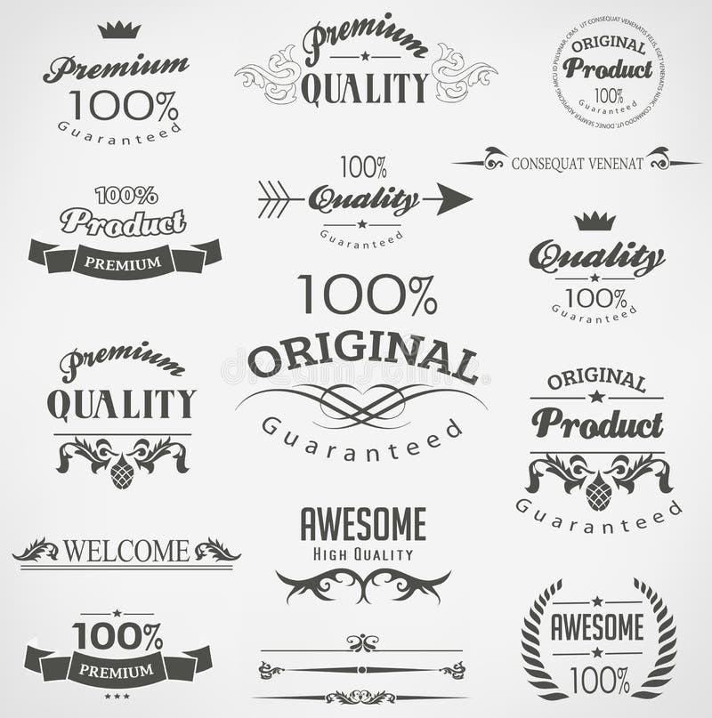 Elementos caligráficos del diseño stock de ilustración Elementos caligráficos del diseño stock de ilustración