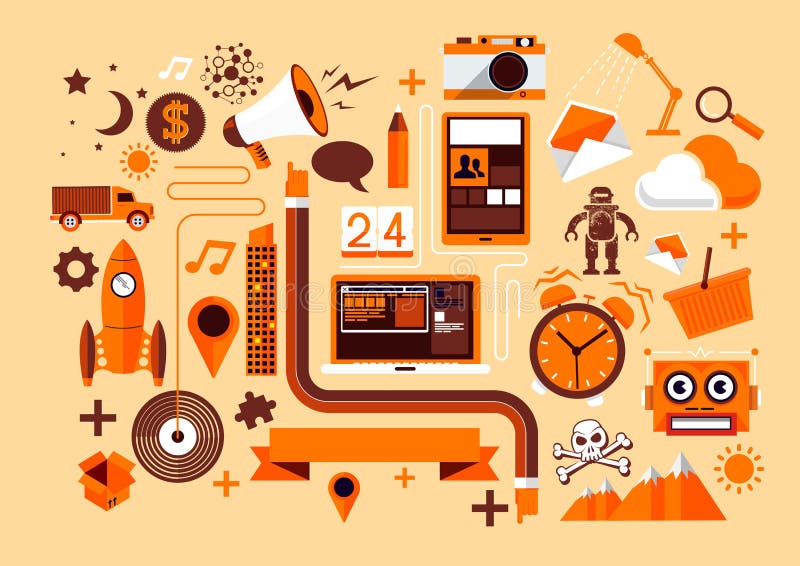 Elementos de Design Criativo ilustração royalty free