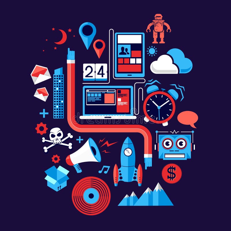 Elementos de Design Criativo ilustração royalty free