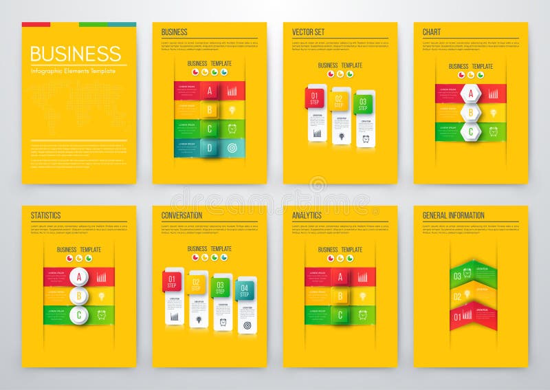 Elementos de color para el infographics stock de ilustración Elementos de color para el infographics stock de ilustración