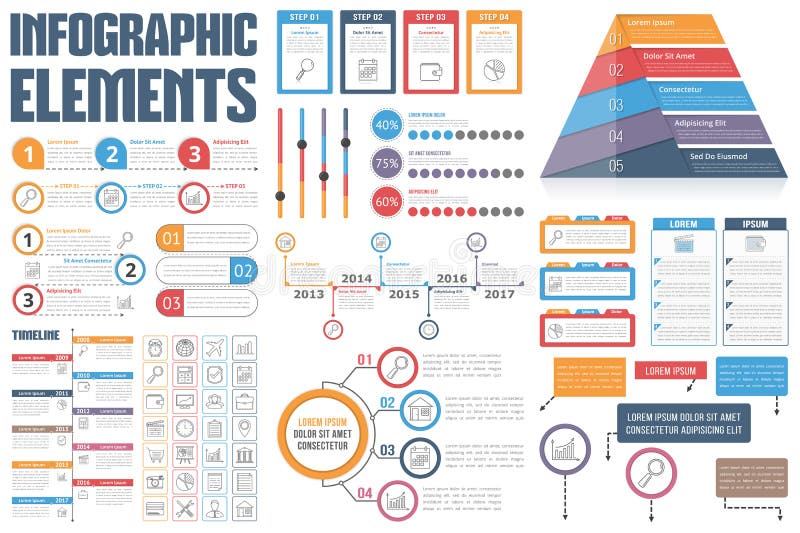 Elementos de Infographic ilustración del vector Elementos de Infographic ilustración del vector