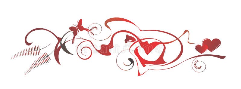 Elementos de los fondos de la tarjeta del día de San Valentín stock de ilustración Elementos de los fondos de la tarjeta del día de San Valentín stock de ilustración