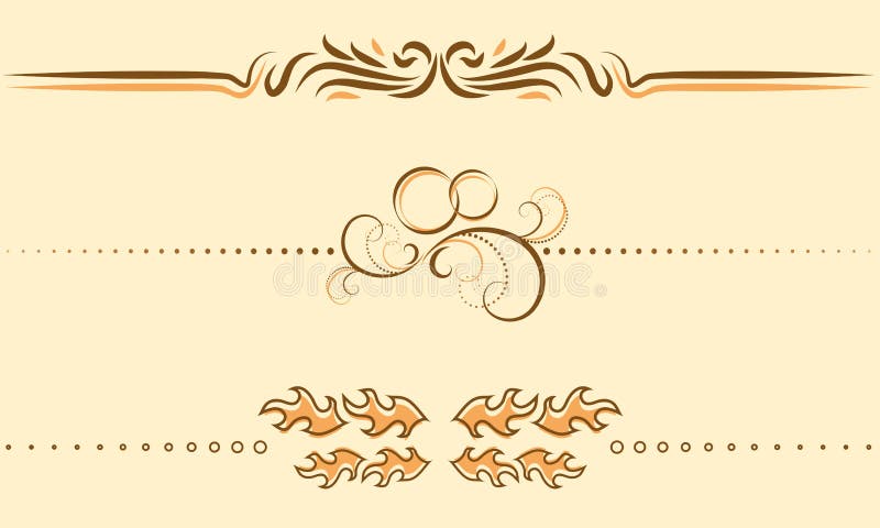 Elemento de la decoración del vector para el texto stock de ilustración