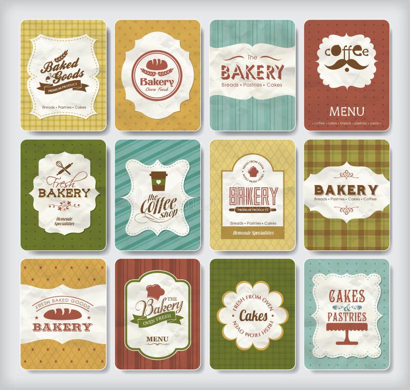 Elementos del diseño de la panadería libre illustration Elementos del diseño de la panadería libre illustration
