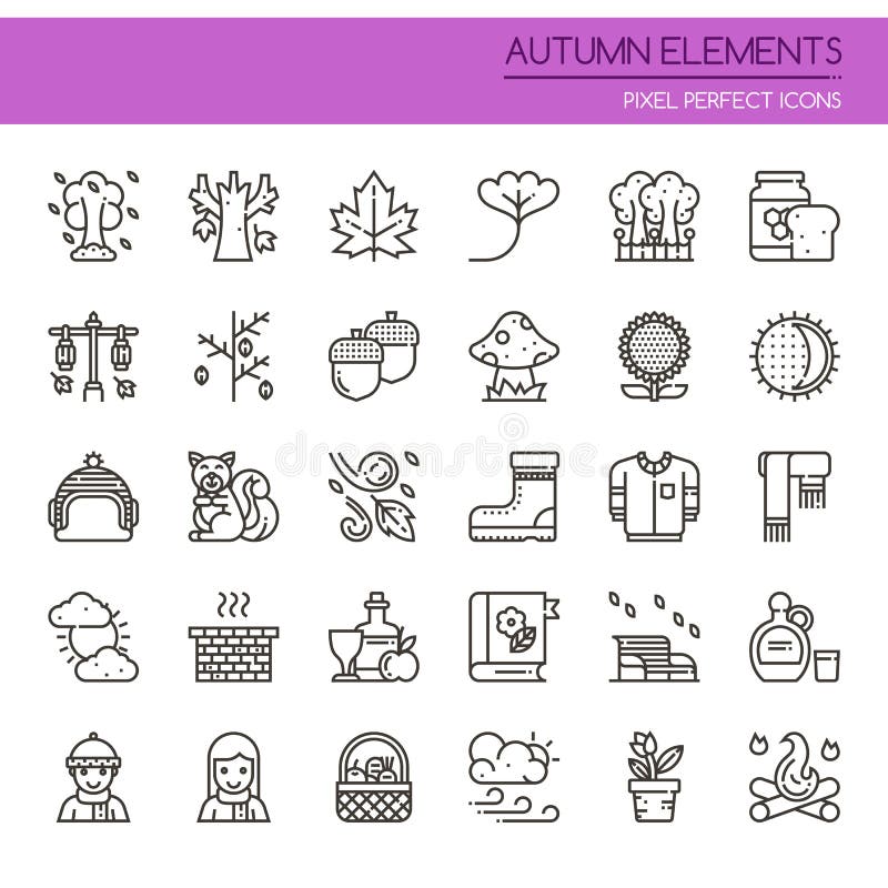 Elementos del otoño libre illustration