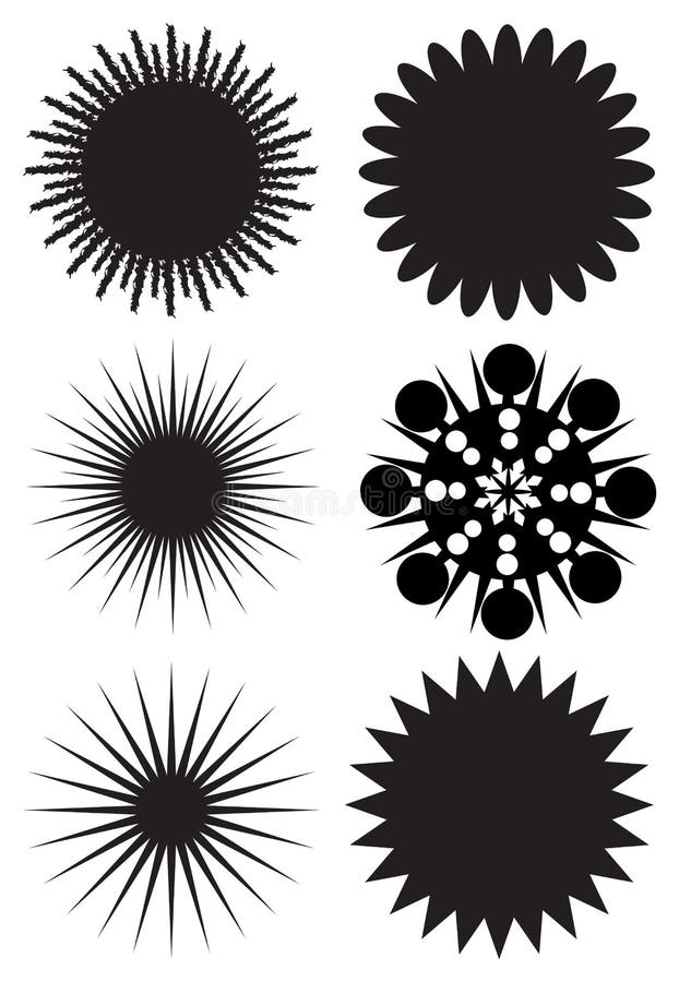 Elementos florais ilustração do vetor