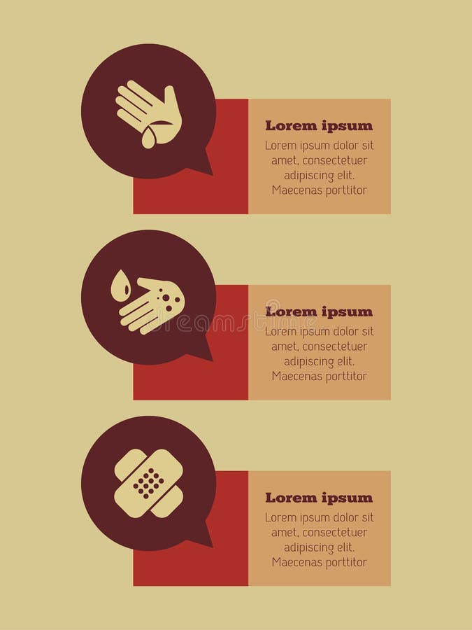 Elementos de Infografia Médica ilustração stock