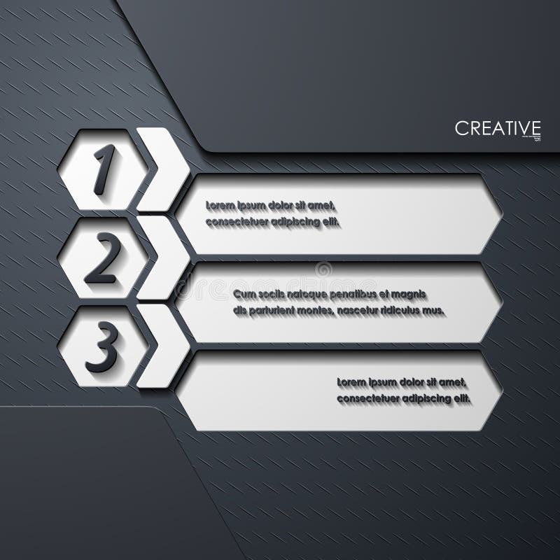 Infográfico moderno, elementos de design realistas ilustração do vetor