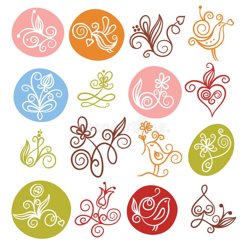 Elementos para el diseño ilustración del vector Elementos para el diseño ilustración del vector