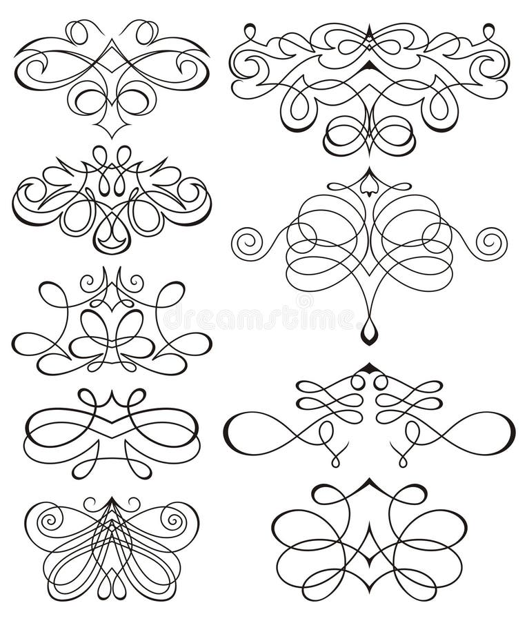 Elementos para el fondo stock de ilustración