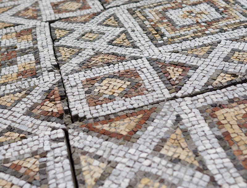 Elements of an Ancient Ceramic Mosaic Stock Photo Image of