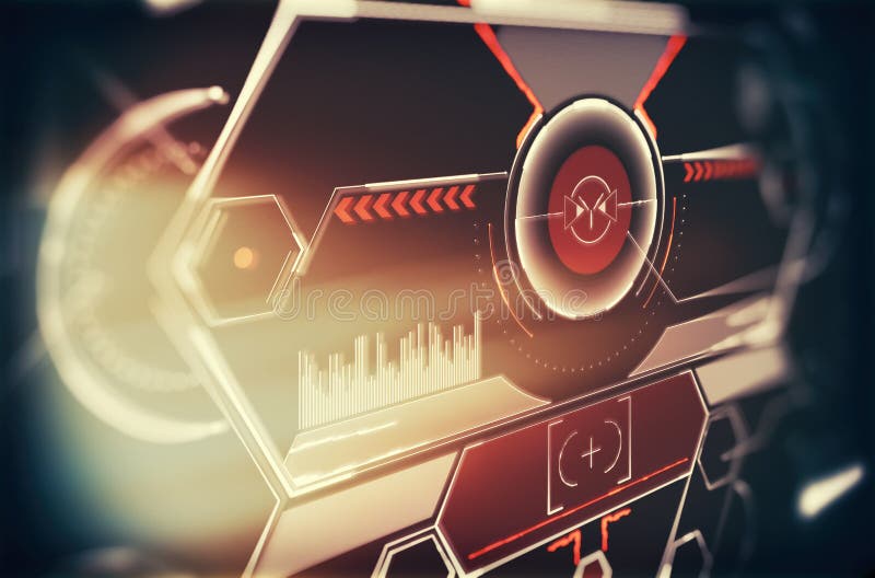 Elements for HUD interface. Illustration for your design. Technology background. Futuristic user interface stock photos