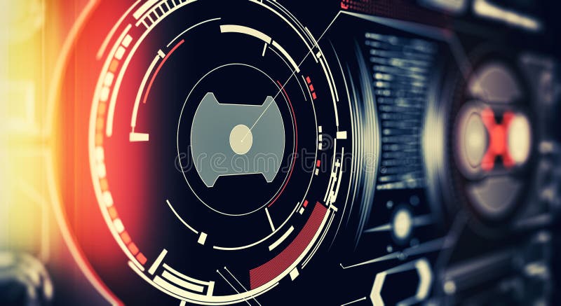 Elements for HUD interface. Illustration for your design. Technology background. Futuristic user interface stock image