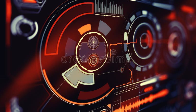 Elements for HUD interface. Illustration for your design. Technology background. Futuristic user interface royalty free stock photos