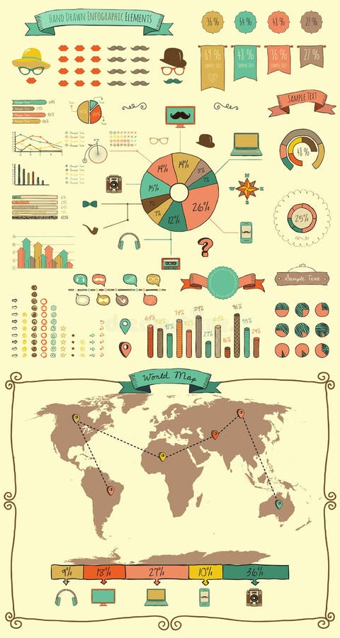 Elements and Icons of Infographics