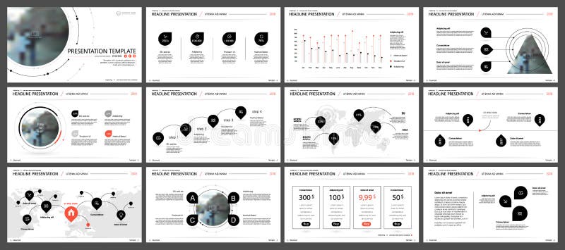 Elements for presentation templates.