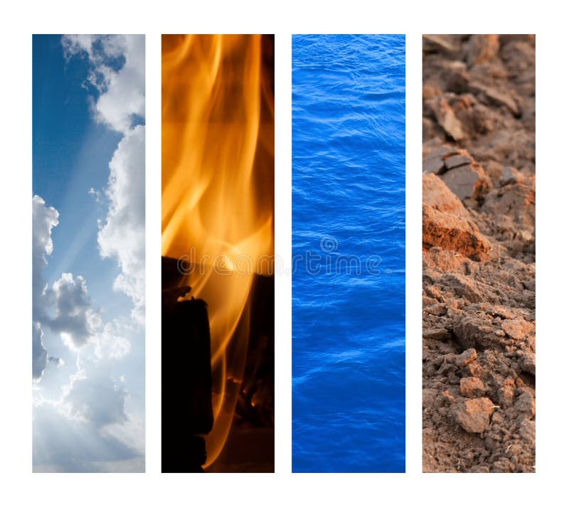 Elementy cztery fotografia royalty free