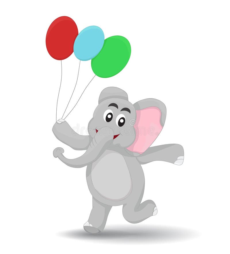 Baby Elephant Walking Cartoon Stock Illustrations 550 Baby Elephant