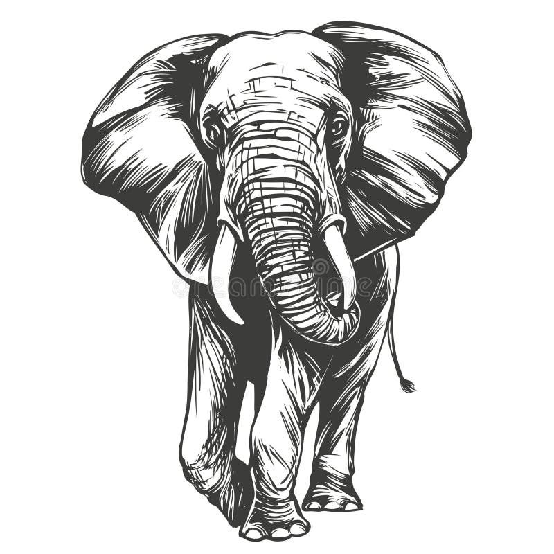 Elephant Drawing In 6 Steps For Beginners [Video + Images]