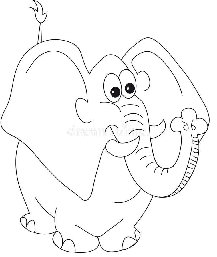 Elephant cartoon stock illustration. Illustration of creative - 7932289