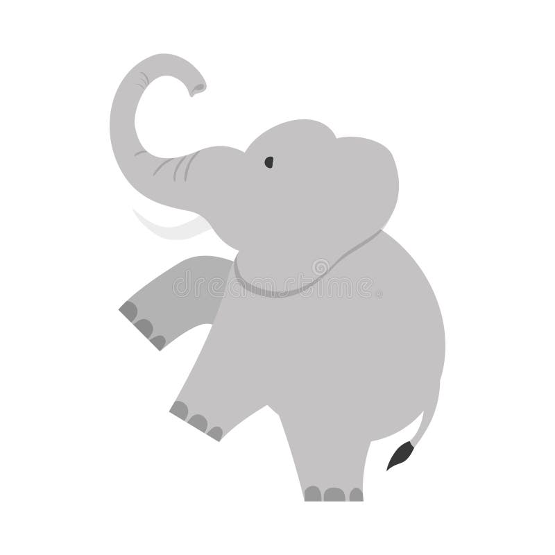 Elephant cartoon stock vector. Illustration of zoology - 81433746