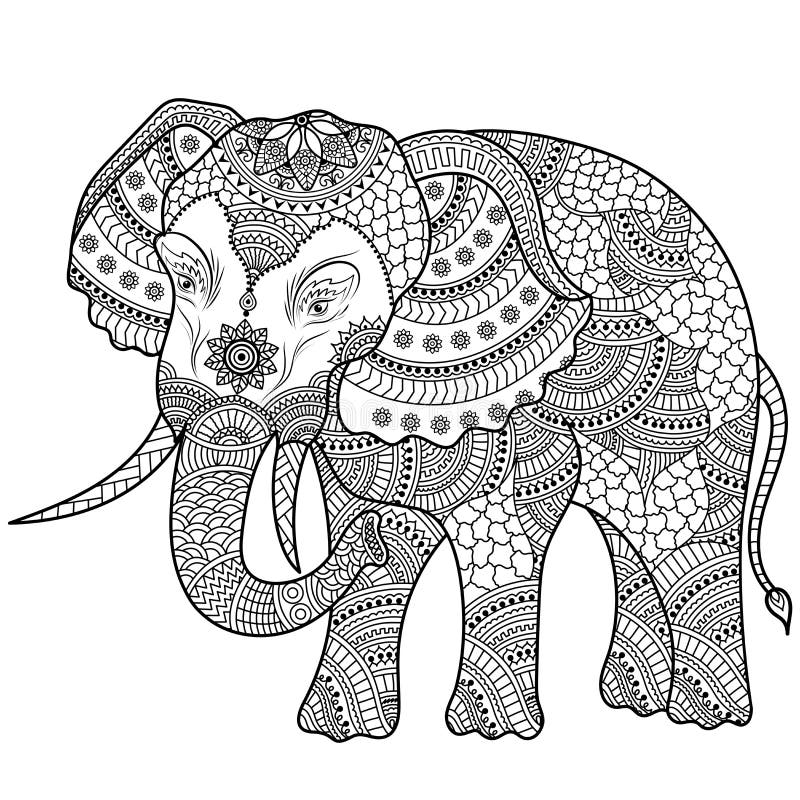 elephant colouring stock illustrations – 304 elephant