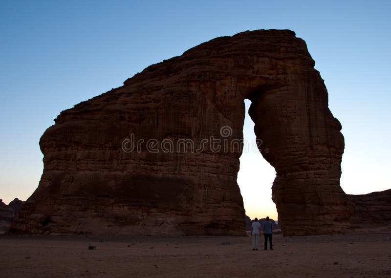 Elephant rock stock image. Image of tombs, petra, ruin 60977149