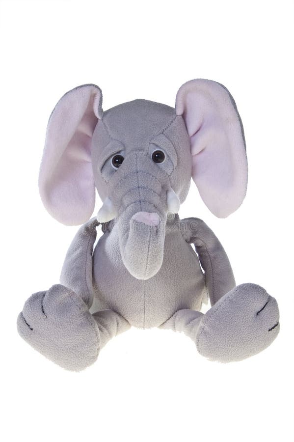 Elephant Stuffed Toy, Isolated On White Stock Image Image of objects, elephant 11487583