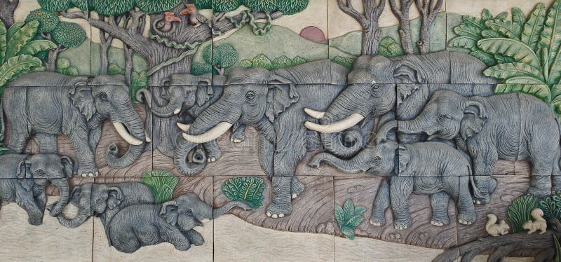 Elephant Thai stucco