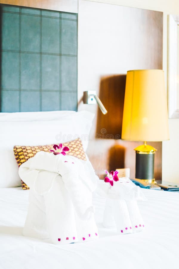 Elephant towel stock image. Image of guest, room, decoration 92098509