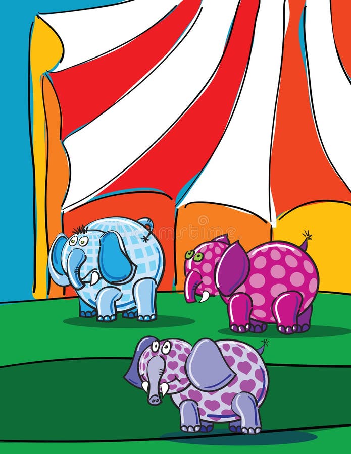 Elephants and circus