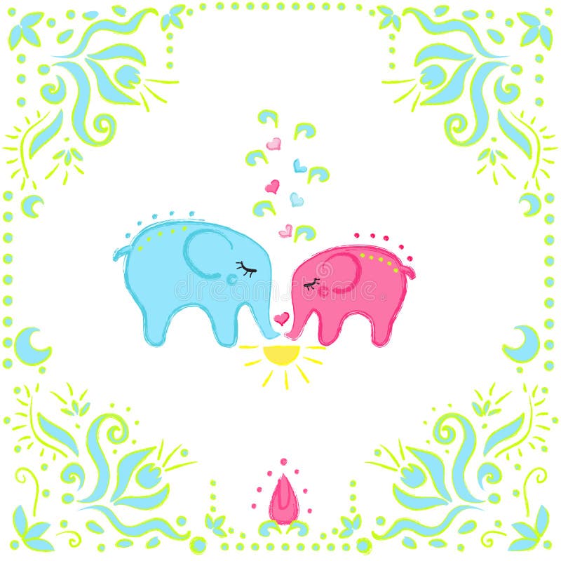 Elephants in love