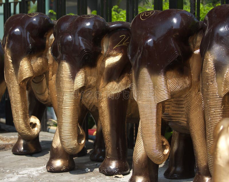 The elephants wooden craft stock image. Image of craft 68963243