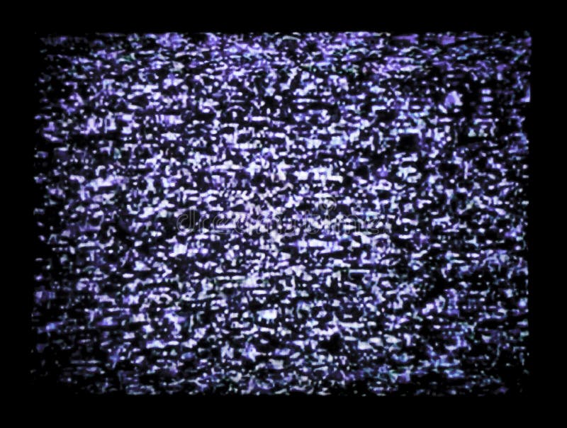 Elettricità statica della TV fotografie stock libere da diritti Elettricità statica della TV fotografie stock libere da diritti
