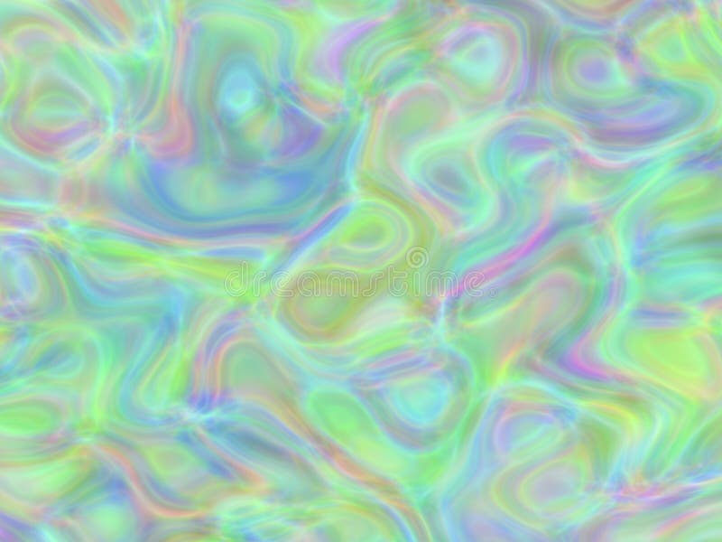Elevate your decor with this soft rainbow abstract design! It has a blurred backdrop and luminous water textures. royalty free illustration