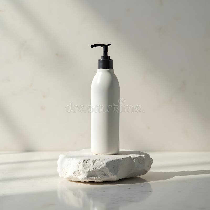 Elevate Your Haircare Routine with Sophisticated Minimalism royalty free illustration