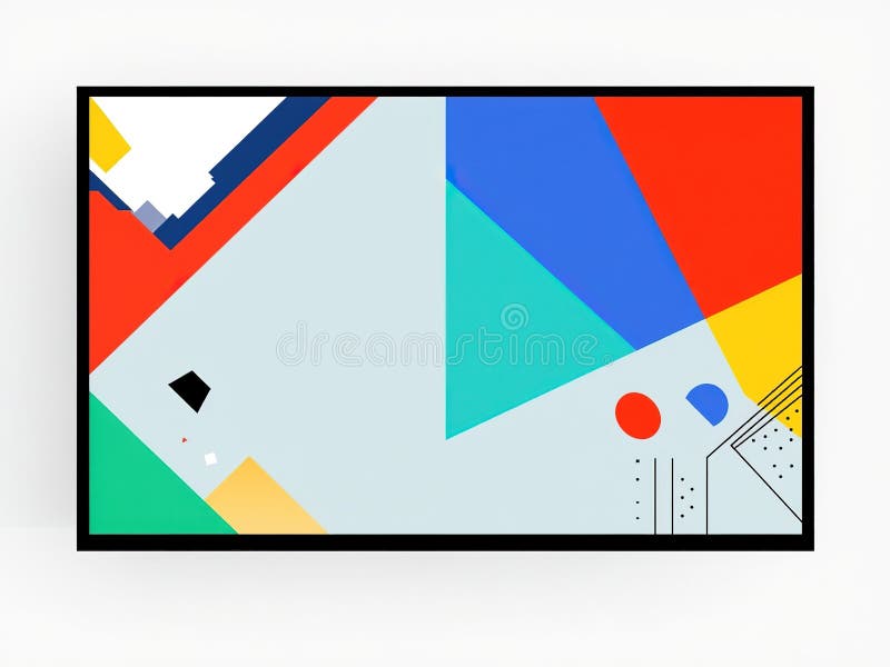 Modern Pop Art Geometric Website Separator A Dynamic Design Element for Contemporary Web Pages
