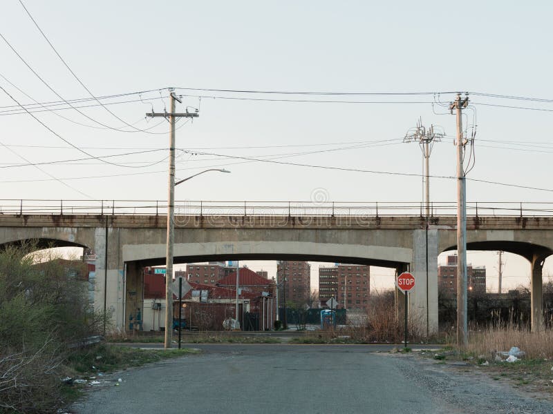 Elevated Subway Tracks In The Rockaways Queens New York City Editorial Stock Image Image Of